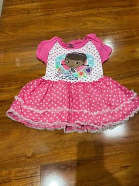 Disney Doc McStuffins Pink and Teal Graphic Tutu Dress